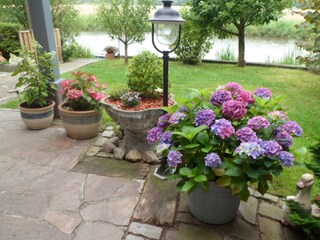 Garten mit Blick au das "Tief"