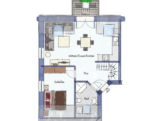 Appartamento per vacanze Greetsiel Pianta del piano 18