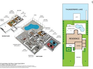 Casa de vacaciones Cape Coral Plano de planta 35
