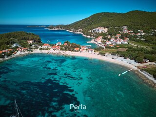 der Strand, kristallklares Meer