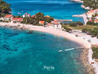 der Strand, kristallklares Meer