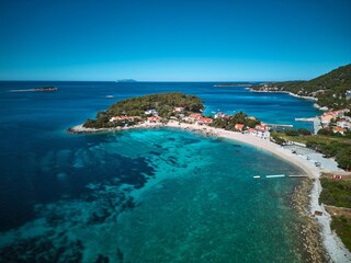 der Strand, kristallklares Meer