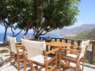 Sea view from all four houses