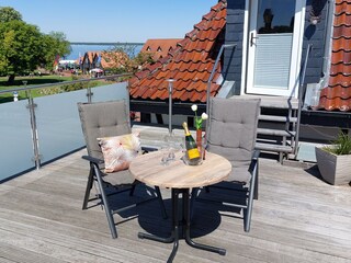 Dachterrasse mit Blick auf das Steinhuder Meer