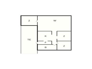 Vakantiehuis Saltum Grondplan 34