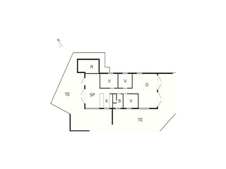 Vakantiehuis Blokhus Grondplan 2