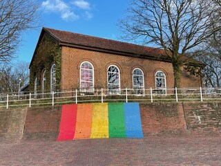 Altes Kurhaus in Dangast, hier gibts Rhabarberkuchen