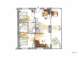 Appartamento per vacanze Eppan Pianta del piano 32