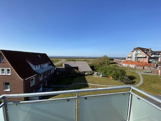 Balkon nach Norden mit Blick auf das Wasser