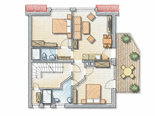 Fewo Norderney Grundriss 2025