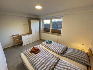 Schlafzimmer mit Insektenschutz