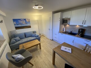 Wohnbereich und Küche
