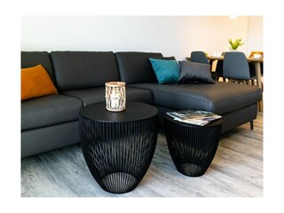 Hafenspitze App.1.03- großes Sofa im Wohnbereich