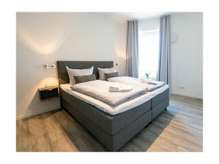 Hafenspitze App.1.03- Blick in den separaten Schlafbereich