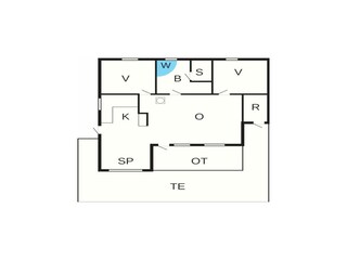 Maison de vacances Søndervig Plan d'étage 43