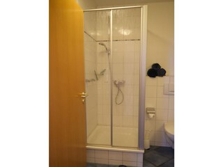 Dusche in der Ferienwohnung Inselblume 03  auf Fehmarn