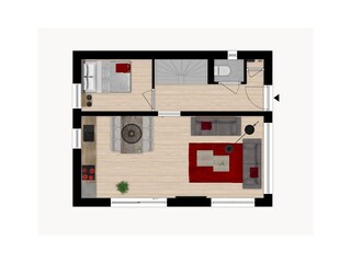 Appartamento per vacanze Zoutelande Pianta del piano 31