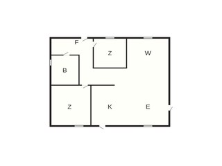 Vakantiehuis Vorupør Grondplan 25