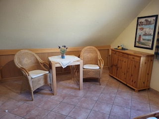 Sitzgruppe im Schlafzimmer 1 OG
