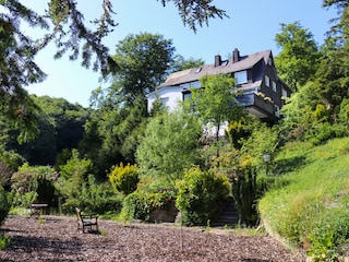 Blick aus dem unteren Garten.