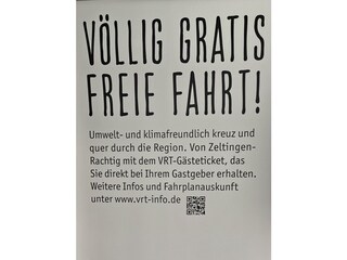 VRS Gästesticket völlig gratis