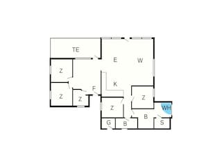 Casa de vacaciones Nørlev Strand Plano de planta 34