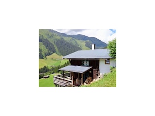 Hütte im Sommer