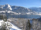 View from balcony in winter