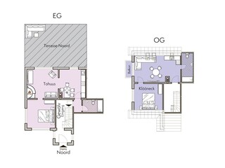 Ferienhaushälfte Noord