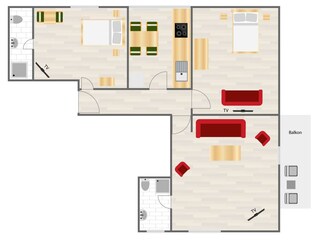 Vakantieappartement Todtnauberg Grondplan 21