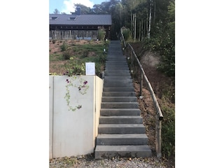 Treppe zum Haus
