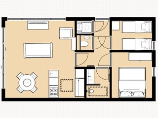 Casa per le vacanze Schoorl Pianta del piano 25