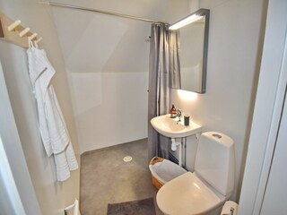 Bad mit WC und Dusche im Erdgeschoss