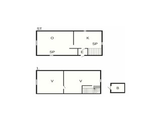 Vakantiehuis Granvik Grondplan 18