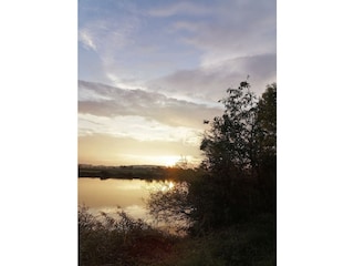 Sonnenuntergang an der Donau