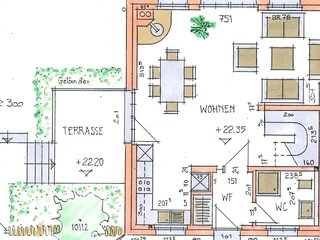 Casa de vacaciones Sellin Plano de planta 29