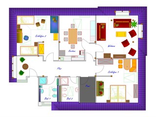 Appartamento per vacanze Sebnitz Pianta del piano 3