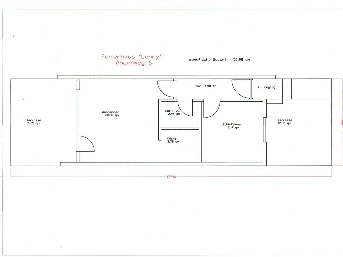 Grundriss Ferienhaus Lenny Neu