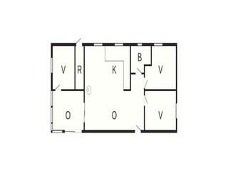 Vakantiehuis Rødhus Grondplan 42