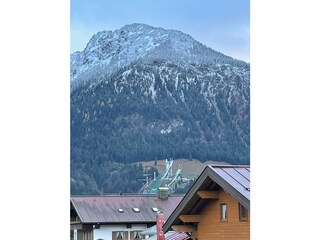 Blick auf die Sprungschanze