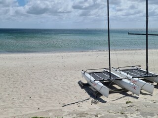 Sandstrand 2 Minuten vom hausboot entfernt