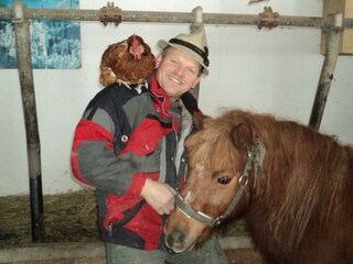 Bauer Theo mit Fjuri und Frieda