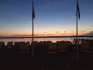 Sandstrand am Abend.