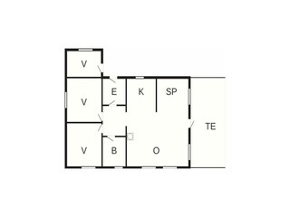 Vakantiehuis Olden Grondplan 19