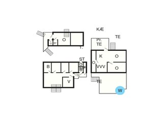 Vakantiehuis Gjeving Grondplan 7