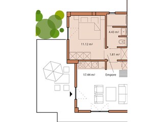 Appartamento per vacanze Cipressa Pianta del piano 35