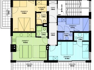 Appartement Neustift im Stubaital Grondplan 24