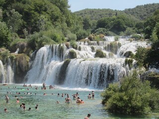 The National Park Krka, a 50-minute ride from villa