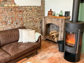 Wohnbereich mit Kamin