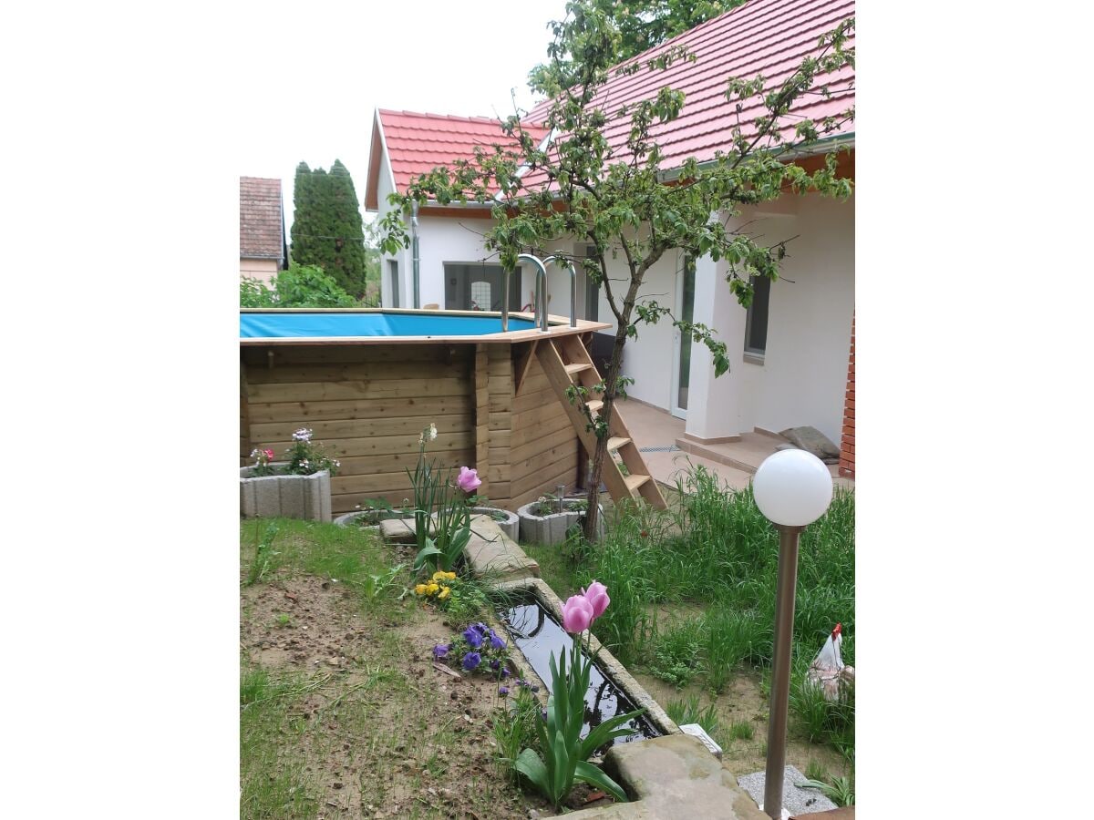 Swimming pool in the garden